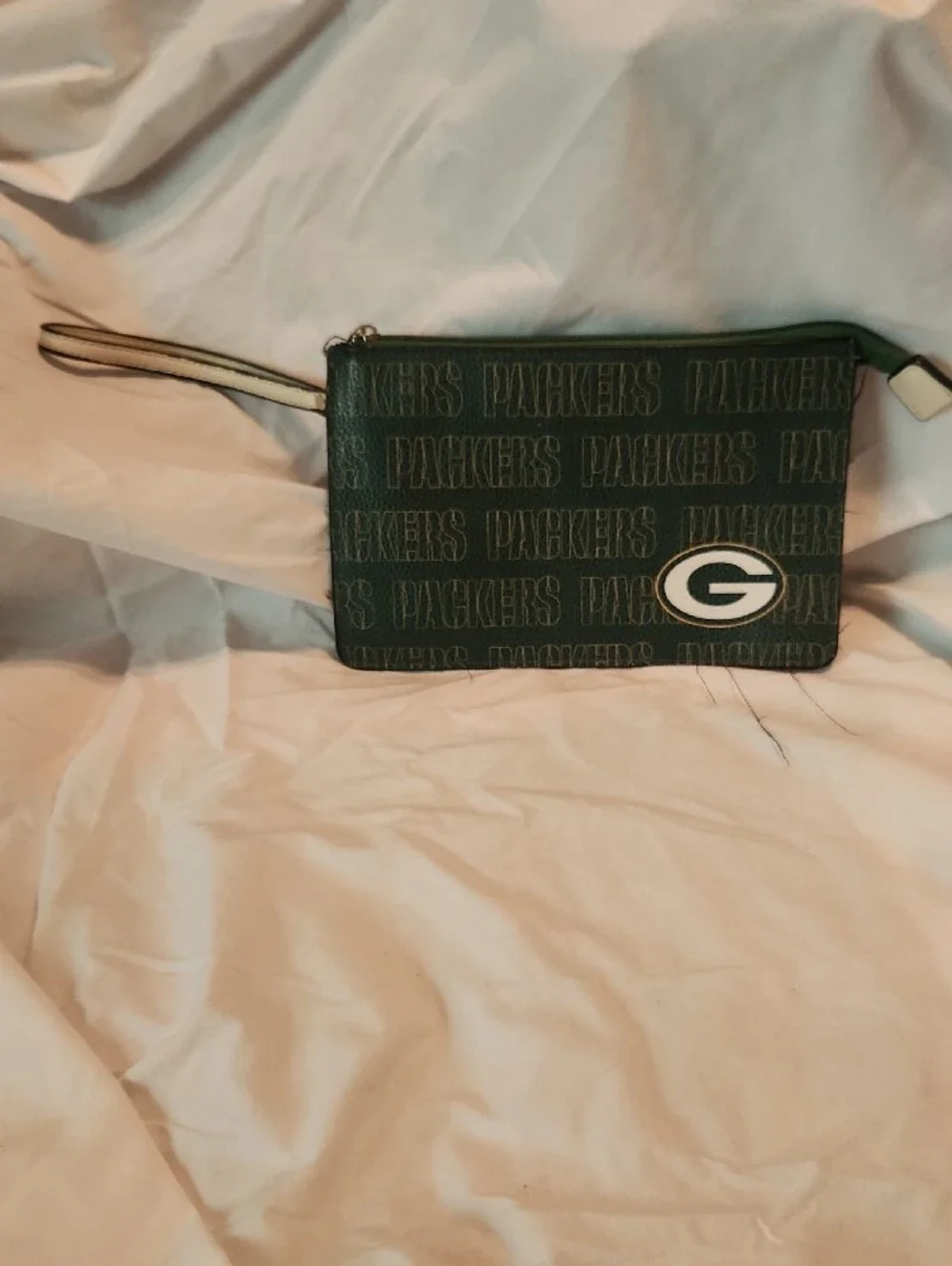 Green Bay Packers green wristlet